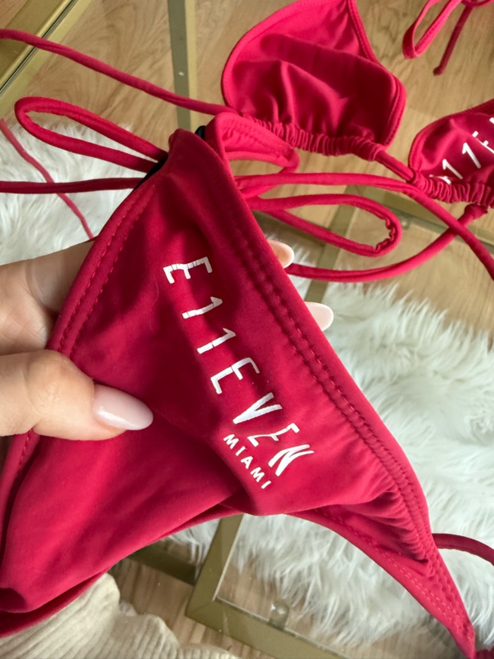 E11EVEN Miami Hot Pink String Bikini - Picture 4 of 5